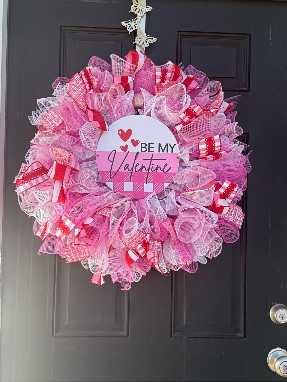 Be My Valentine Pink Decorative Holiday Wreath